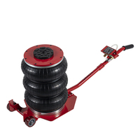 HUIYANG SL-000B2 Cric pneumatique triple sac 5 tonnes, 6 tubes en acier, hauteur de levage 18,5 po/450 mm, levage rapide en 3-5 secondes, sans fuite d'huile, durée de vie 5 ans