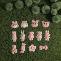 Coque de téléphone et tasse DIY en résine rose motif lapin et ours, écologiques, pour le Nouvel An chinois – Vente chaude