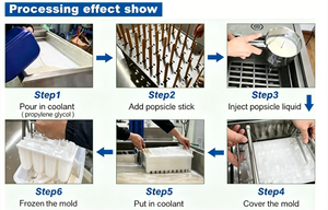 Máquina de producción de <span class=keywords><strong>helados</strong></span> y paletas de hielo congelado, tipo barra, mini, tailandés, con un solo molde, fabricada en Guangzhou - Product Image 3