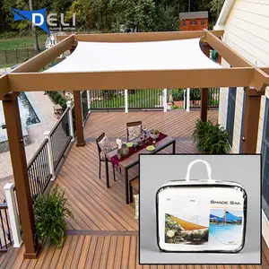 Hot Sale Custom Outdoor 100%HDPE Garden Awning Canopy Patio Sun Shade Sail Net