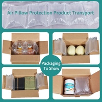 Nouveau matériau PE entièrement gonflable noir oreiller d'air facile à déchirer rembourrage de protection protecteur de bord d'air respectueux de l'environnement