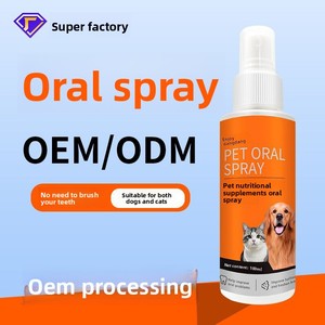 Spray Dental Moderno para Mascotas con Fórmula Comestible que Elimina las Manchas Dentales y el <span class=keywords><strong>Mal</strong></span> <span class=keywords><strong>Aliento</strong></span> para <span class=keywords><strong>Cachorros</strong></span> y Gatitos - Product Image 1
