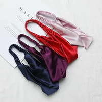 Chouchous en Soie 100% Soie Élastiques pour Femme - Style Tendance Toutes Saisons Utilisation Quotidienne et Extérieure