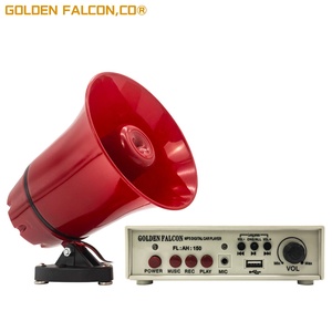 Amplificatore per Auto con Sirena 12V 24V con Altoparlante per Riproduzione di Registrazioni Propaganda e Musica - Product Image 2