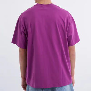 Camiseta Blanca Oversize de Algodón de Diseño OEM para Hombre, de Gran Gramaje, con Hombros Caídos, Tallas Grandes, Fabricante de Camisetas Lisas - Product Image 5