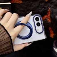 Nouvelle coque de téléphone antichoc pliable avec béquille magnétique rotative à 360 degrés pour le nouvel iPhone Duo 2026