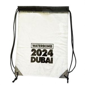 Sac à cordon en plastique transparent PVC personnalisé avec logo, vente en gros, pas cher - Product Image 4
