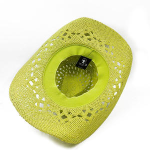 2025 Nieuwe Aankomst Handweave Holle Kleur Papier Strooien Cowboyhoed Voor Dames Heren Zomer Mode Jurk - Product Image 5