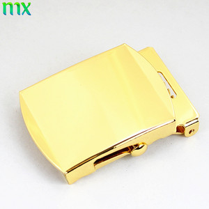 Hebilla de cinturón con tapa abatible deslizante de metal de color dorado de alta calidad al por mayor - Product Image 1