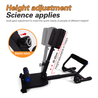 Sissy Squat Trainer réglable, pliable et portable, machine à squats profonds, banc d'extension des jambes, pour la maison, les fessiers, les ischio-jambiers, les mollets et le renforcement du tronc