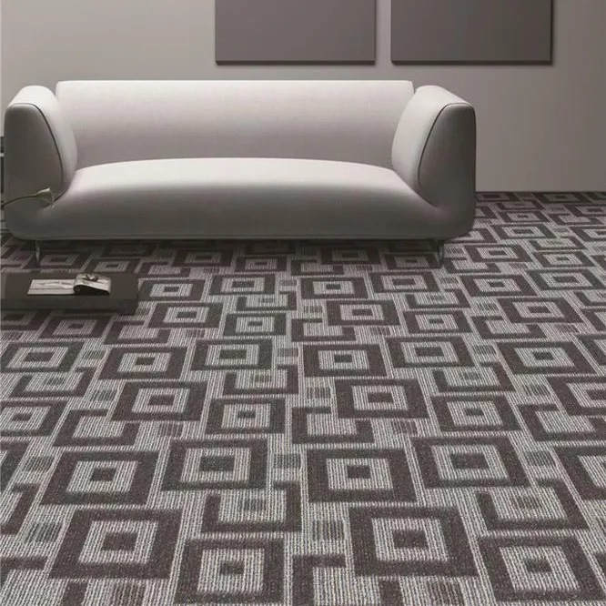 Prague Broadloom Tapijtrol Rechthoekig Ontwerp Met Jacquard Patroon Loop Stapel Techniek Gemaakt Van Duurzaam Pp-Materiaal