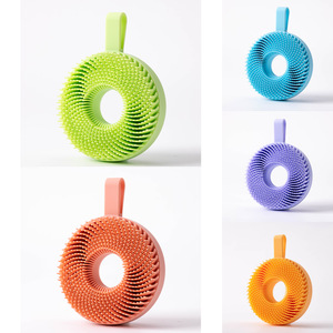 Multifunctional Body Back Brush Silicone Long Handle Massage Shower Cleaning Remove Exfoliating Face Bath Brush Set - Product Image 6