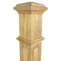 Rampes intérieures modernes Balustres d'escalier en bois de chêne massif et poteaux de chevalet Composants décoratifs d'escalier