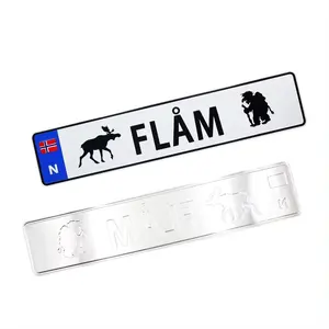 High Quality Euro License Plate Aluminum Motorcycle New Custom Euro Number Car Number Plates Car License Plates With Reflective