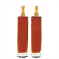 750ml Maßgefertigte Farbige Matte Frostglas Wein- & Spirituosenflaschen mit Korkverschlüssen für Whisky-Verpackungen