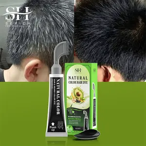 Tinture per capelli organici senza prodotti chimici Shampoo nero per capelli biondi colore dei capelli ricci Shampoo con pettine