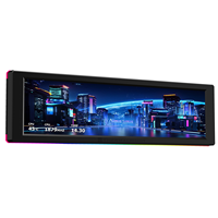 Nuevo Trofeo Vision 9.16 ARGB LCD WH&BK 2026, Pantalla Rectangular Grande de 9.16 Pulgadas, Diseño Magnético para Colocación Libre en PC