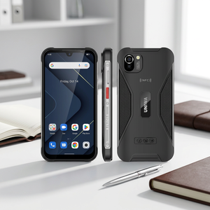 สมาร์ทโฟน UNIWA W555 หน้าจอ 5.7 นิ้ว รองรับ 4G LTE NFC สองซิม HD+ Quad Core พร้อมปุ่ม SOS ระบบปฏิบัติการ Android 12 รองรับภาษาฝรั่งเศส/เยอรมัน - Product Image 1