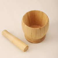 Natuurlijke bamboe knoflookpers, -stamper en -molen, duurzaam keukengerei, handmatig, houten mes, fruit- en groentegereedschap, makkelijk schoon te maken, handwasbaar
