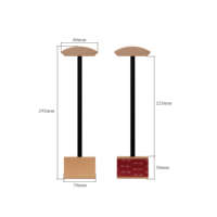 Multi-designs Support universel en bois Tige de support pour casque de jeu Support pour casque d'écoute