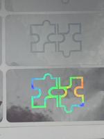Étiquette de sécurité holographique 2D en PET de haute qualité et économique avec fonction anti-contrefaçon pour l'emballage