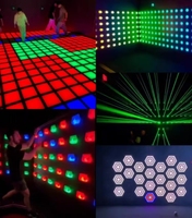 Sol de danse interactif LED RGB ABS de haute qualité |   Solution de projet globale |   Parc d'attractions intérieur 30x30cm MH-066 8-12
