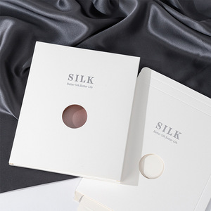 Taie d'oreiller en soie rectangulaire, boîte d'emballage cadeau et artisanat en carton blanc, boîte standard en stock, prend en charge l'impression de logo personnalisé - Product Image 1