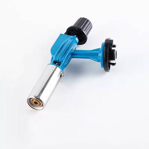 하이 퀄리티 주방 부탄 토치 라이터 금속 캠핑 화염 방사기 가스 바베큐 레스토랑 촛불을위한 플라스틱 불꽃 사용자 정의 로고 - Product Image 5