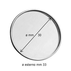 Broche Redondo Infantil de 33/30 mm, Aleación Metálica Plateada con Perla y Diamante, para Regalos, Fiestas, Bodas y Compromisos - Product Image 1