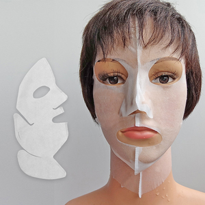 Tissu pour masque facial 3D 40 g/m², polyester viscose, crochet d'oreille, papier pour masque facial, tissu pour masque facial pour le visage et le cou - Product Image 4