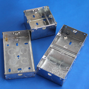 Giá Bán Buôn Hộp Công Tắc Điện 1 Gang 1 + 1 + 2 GI Hộp Công Tắc Hộp Kim Loại Mạ Kẽm - Product Image 4