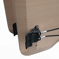 Bureau debout moderne à une jambe réglable en hauteur sur le dessus, Table de bureau à faible encombrement Escritorio