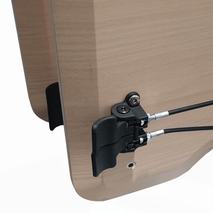 Moderno singolo Post Mobile pneumatico regolabile in altezza ergonomico Flip Top <span class=keywords><strong>scrivania</strong></span> con Base di sovrapposizione per la casa o il lavoro - Product Image 3