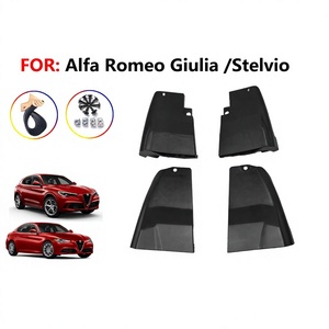 Garde-boue en plastique noir pour Alfa Romeo Giulia, garde-pneus avant et arrière pour Alfa Romeo Stelvio, 2017 – 2019 - Product Image 5