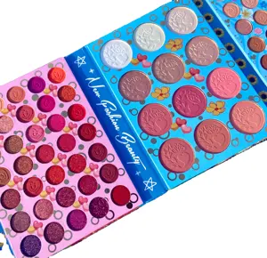 2023Hudanew New Ultramo Style makeup palettes 4 Pages Jenny rivera palette Long Lasting high pigment eyeshadow sombra de ojos