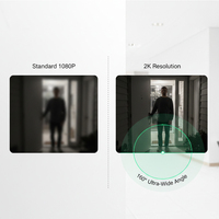 Sistema de Videoportero IP Hiwink 2K con Detección de Movimiento por Radar, Reconocimiento Facial y de Palma de la Mano, Timbre Gran Angular, Intercomunicador IP65