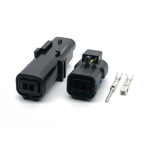 Automotive <b>Sensor</b> Connector 2 Pin Black Plastic IP20 <b>Car</b> Use - Product Image 1