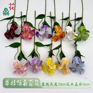 Fleur d'iris artificielle en EVA, branche unique, style moderne, pour décoration de mariage - Product Image 3