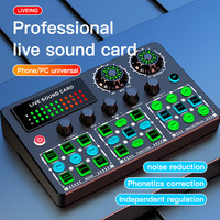 Carte son V99 pour diffusion en direct, réduction du bruit, correction phonétique, régulation indépendante, communication filaire pour téléphone portable