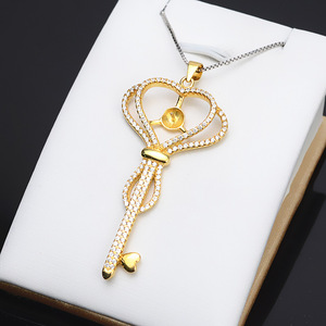 จี้เงินแท้ S925 พร้อมไข่มุกขนาดใหญ่ 10-11 มม. สำหรับผู้หญิง อุปกรณ์เสริมกุญแจ งาน DIY เครื่องประดับ แบบติดตั้งเอง รุ่น 734 - Product Image 4