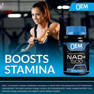 Capsules de Resvératrol Liposomal NAD+ 1500MG |   Complément alimentaire ultra puissant anti-âge et réparateur cellulaire (OEM Private Label) - Product Image 4