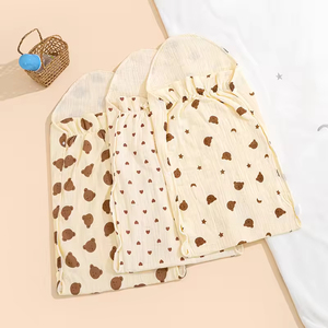 Ensemble <span class=keywords><strong>gigoteuse</strong></span> nouée pour nouveau-né avec bonnet, super doux et confortable, sac de couchage pour bébés - Product Image 4