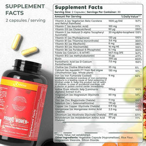 Suplemento multivitamínico de biotina de hierro de alta calidad, cápsula inmune, aumento vegano de los niveles de energía, cápsulas duras multivitamínicas de vitamina A y C - Product Image 2