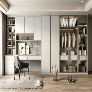 Armoires <span class=keywords><strong>pour</strong></span> <span class=keywords><strong>chambre</strong></span> à coucher, armoire à double porte fiable avec <span class=keywords><strong>étagère</strong></span>s réglables, placards de <span class=keywords><strong>chambre</strong></span> à coucher <span class=keywords><strong>pour</strong></span> le rangement des vêtements de la famille - Product Image 3