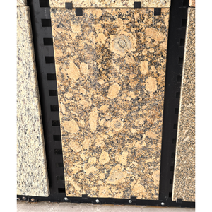 Premium Modern Polished Natural Stone Giallo Fiorito <b>Granite</b> Slab Cut-To-Size Durable for Kitchen Bathroom Outdoor - Product Image 1