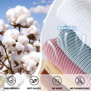 Pinuotu Oem Sweater rumbai bayi, Romper hangat katun rajut polos pakaian nyaman musim dingin 2 potong - Product Image 2