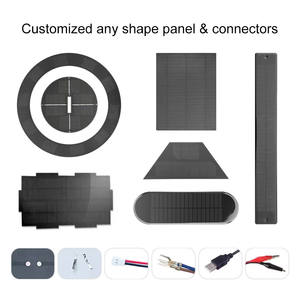 Солнечные панели нестандартной формы 6В, миниатюрные круглые, монокристаллические, 5В 10Вт 20Вт, портативные солнечные батареи, зарядные устройства, солнечные модули - Product Image 1