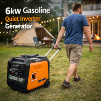 Générateur silencieux à onduleur E-XIAPU 6 kW 6000 watts ATS ARV pour la production d'électricité, à vendre