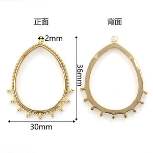 Pendientes de Aro con Forma de Lágrima Irregular en Tono Dorado, Talla Grande, Joyería de Moda para Mujer - Product Image 3