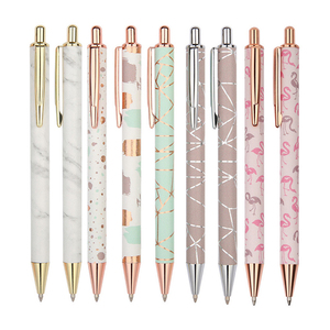 Fashion Multicolor Press <b>Retractable</b> Metal Ballpoint <b>Pen</b> with Custom Logo - Product Image 2